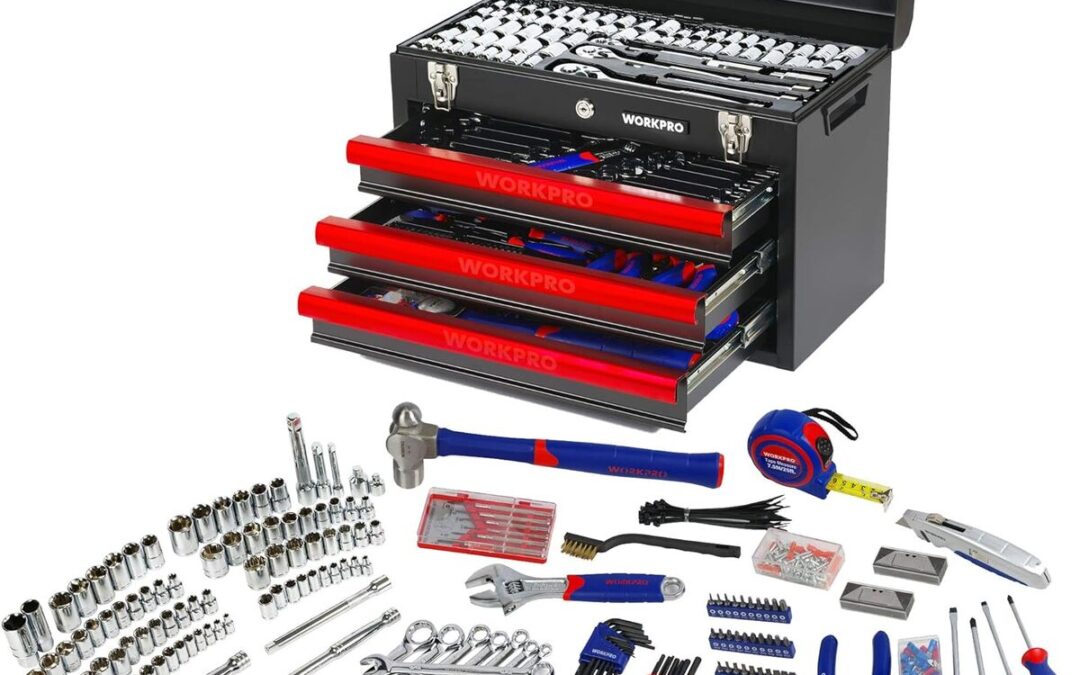 Test de la boîte à outils complète WORKPRO 408 pièces