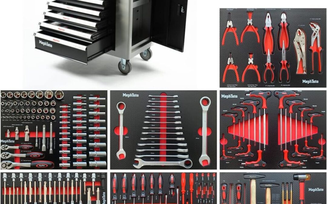 Test de la servante Mephisto : efficacité XXL avec 8 tiroirs et outils intégrés