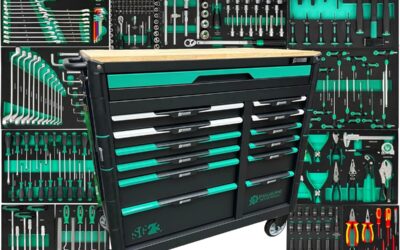 Test DeTec.  Servante d&rsquo;atelier XXL Premium-Line : 13 tiroirs remplis d&rsquo;outils