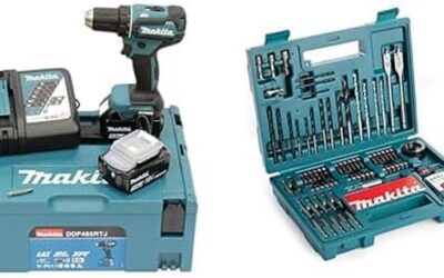 Test : perceuse visseuse Makita DDF485RTJ et accessoires 100 pièces