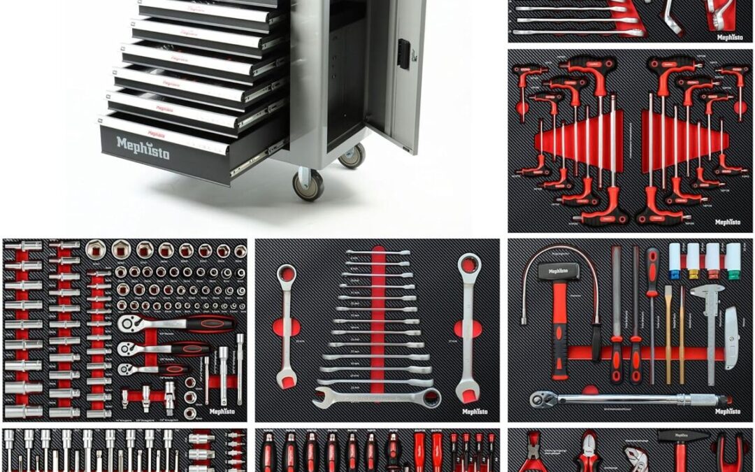 Test : servante d'atelier Mephisto avec 8 tiroirs et outils complets