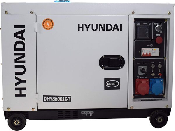 HYUNDAI HY-DHY8600SE-T Générateur diesel insonorisé Full Power [Classe énergétique A+]