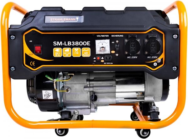 Strahlemann Groupe électrogène à essence – 3,3 kW/3300 W 230 V – Groupe de secours, Orange