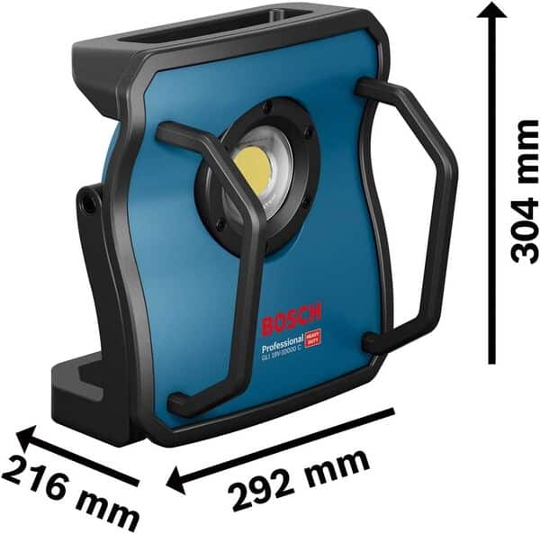 Bosch Professional 18V System projecteur de chantier sans-fil GLI 18V-10000 C (sans batterie ni chargeur, luminosité : 10 000 Lumens, dans boîte à carton)