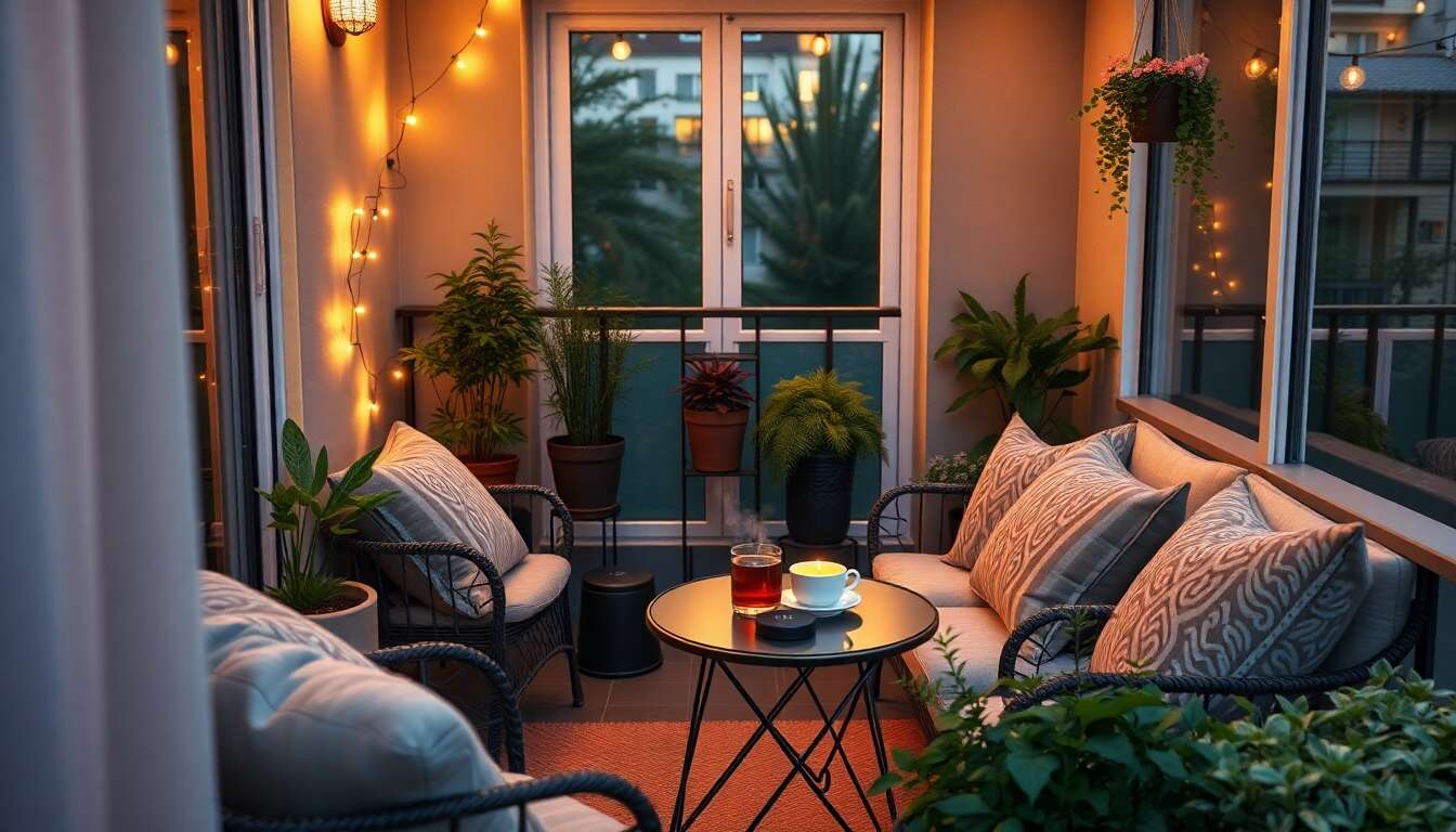 Am&eacute;nagement : cr&eacute;er un espace de d&eacute;tente sur votre balcon