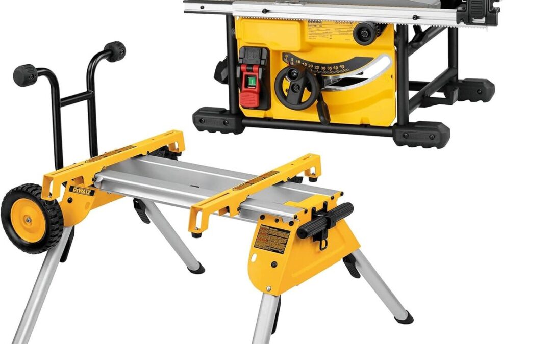 Test de la scie à table Dewalt DWE7485-QS avec piètement DE7400
