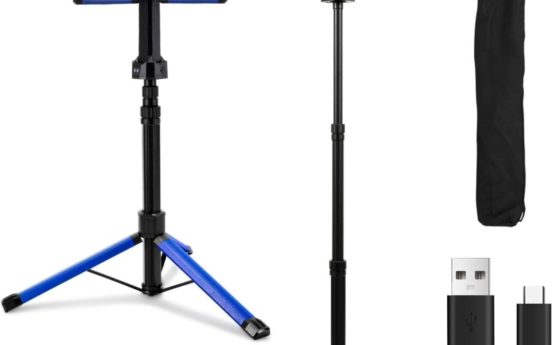 Test des projecteurs de chantier Herrselsam avec trépied