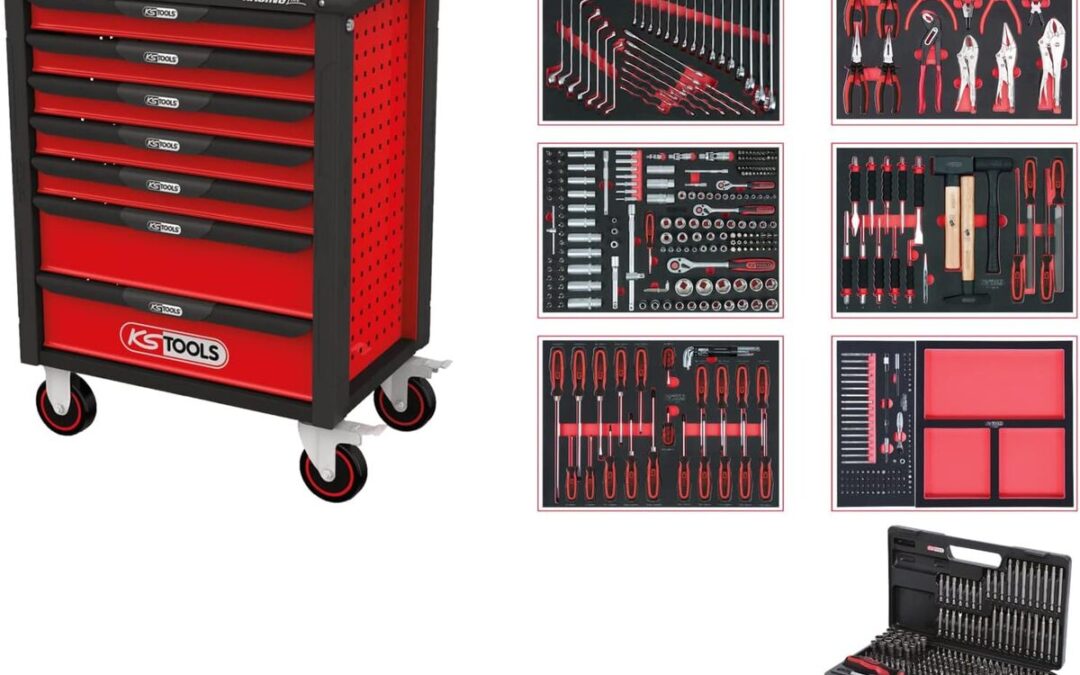 Test : racingline servante d'atelier 7 tiroirs et 598 outils