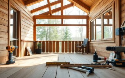 Créer une véranda en bois : ambiance chalet