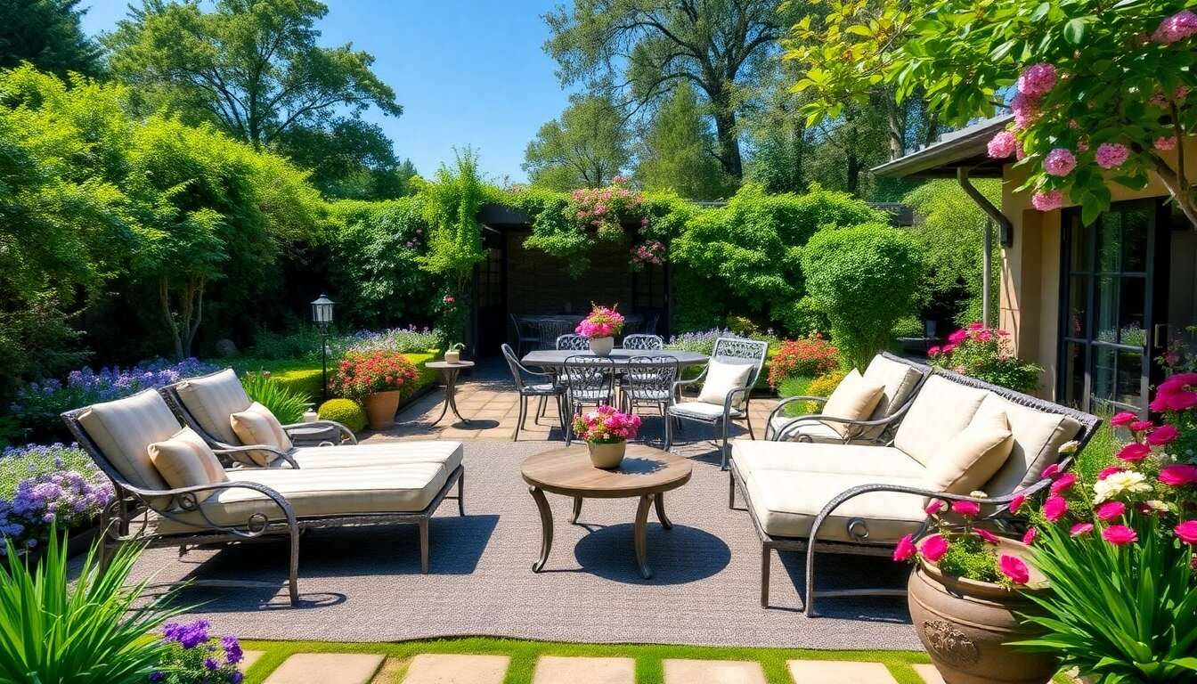 Choisir son salon de jardin selon l'espace disponible