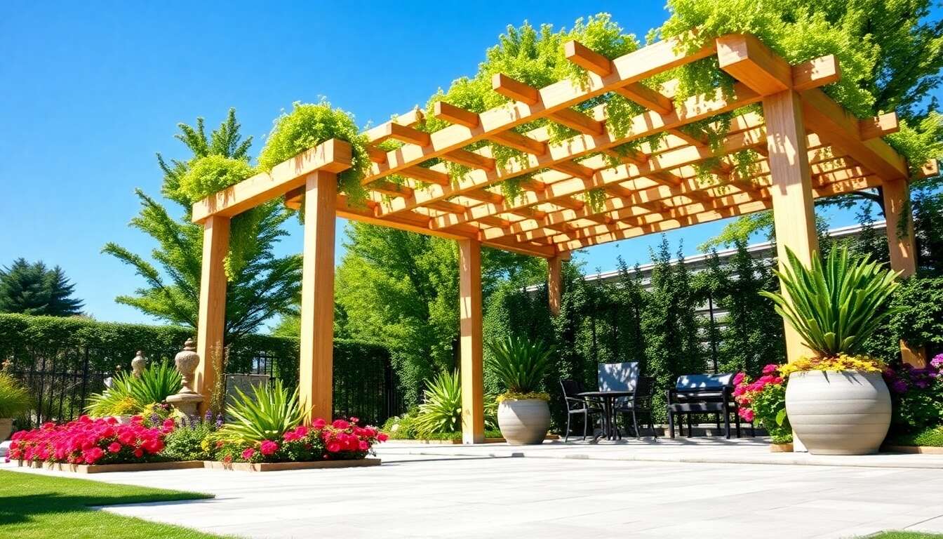 Les avantages d'int&eacute;grer une pergola dans votre jardin