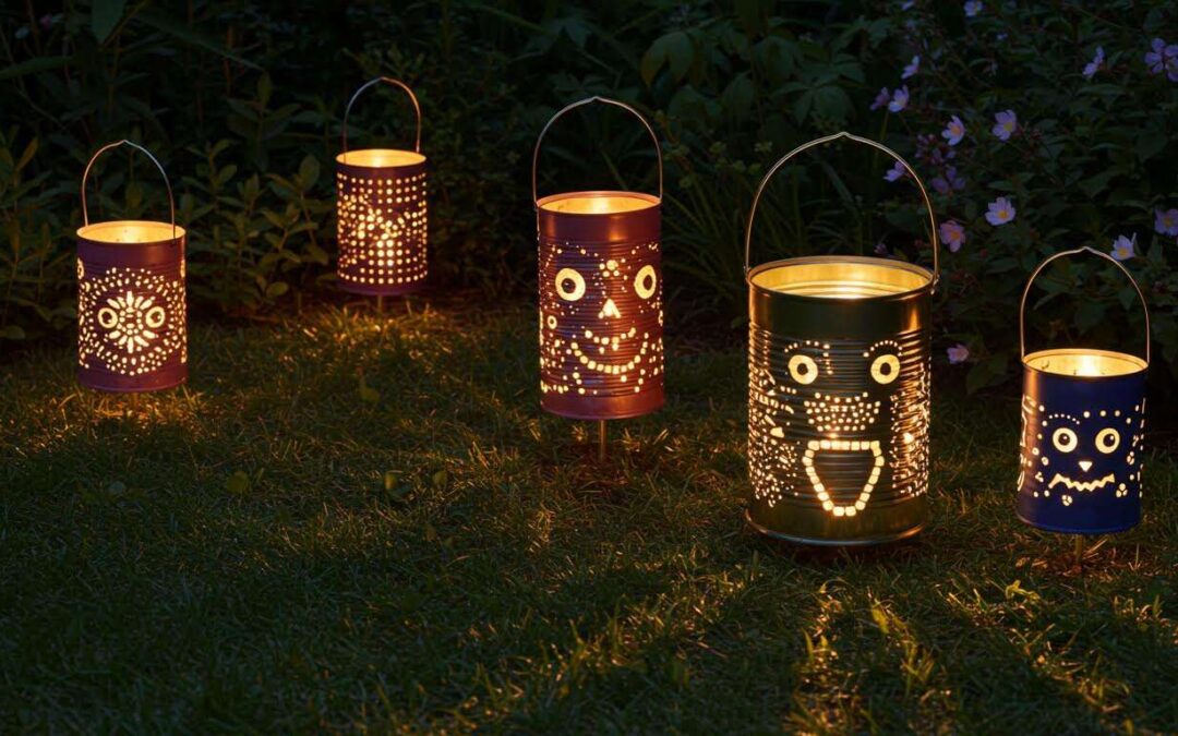 Et si vos boîtes de conserve devenaient de magnifiques lanternes pour votre jardin ? Le DIY facile à faire ce week-end