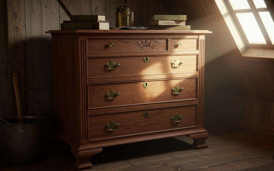 Redonnez vie à une vieille commode qui traîne au grenier pour moins de 30€ avec ce produit miracle que les brocanteurs utilisent