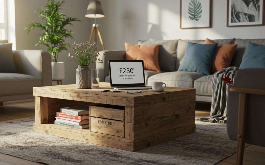 La technique de l'upcycling qui permet de créer une table basse design à partir de cageots en bois