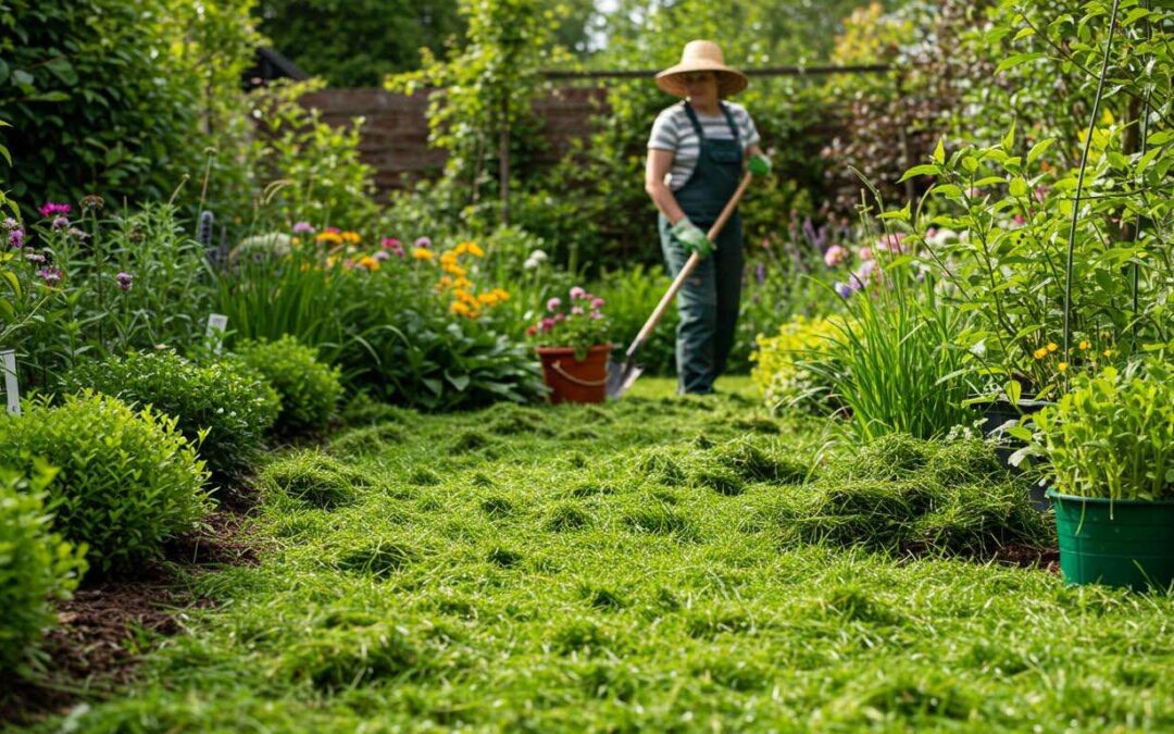 Ne jetez plus jamais vos tontes de gazon : les paysagistes les utilisent pour cet usage secret qui transforme le jardin