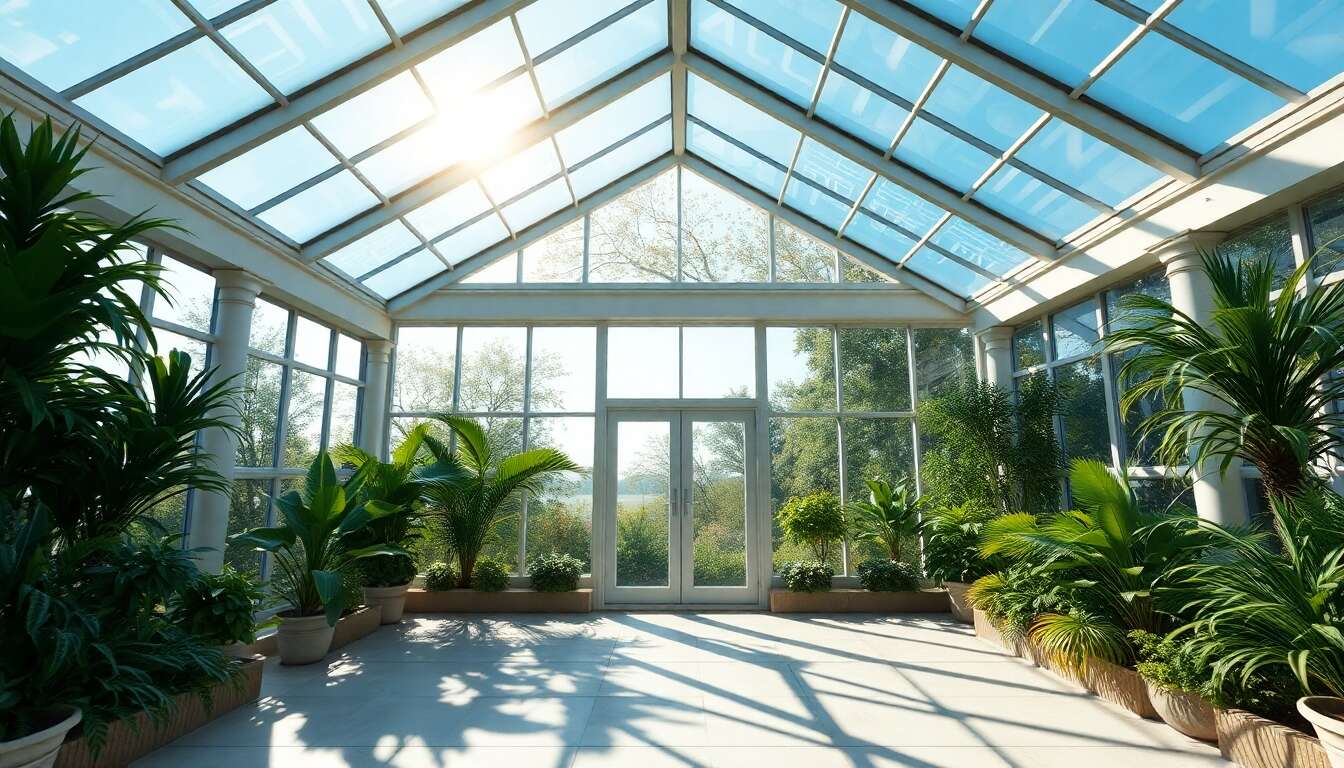 Entretien d'une v&eacute;randa &agrave; toiture vitr&eacute;e