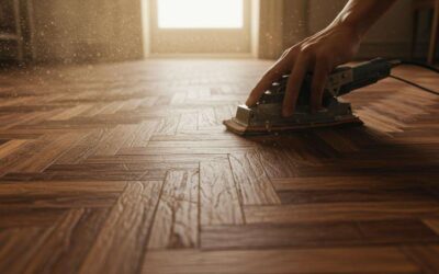 Rénover un parquet ancien : l&rsquo;étape cruciale que beaucoup oublient avant le vernissage.