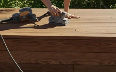 Votre terrasse en bois a des échardes ? La solution simple des pros pour un ponçage parfait.