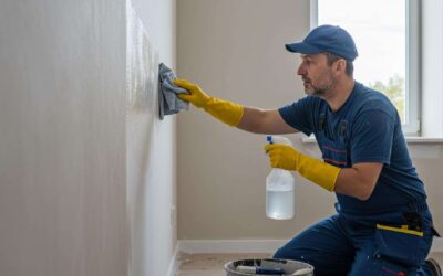 Voici pourquoi les artisans utilisent du vinaigre blanc sur un mur neuf avant de peindre.