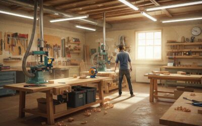 La bonne manière de protéger son atelier de la poussière de bois : une astuce santé essentielle.