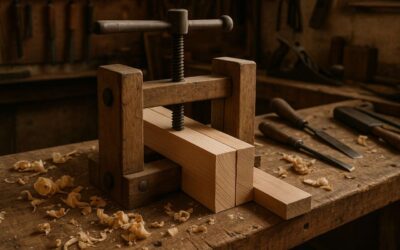 Voici comment fabriquer une presse d&rsquo;établi (serre-joint dormant) pour vos collages de bois.