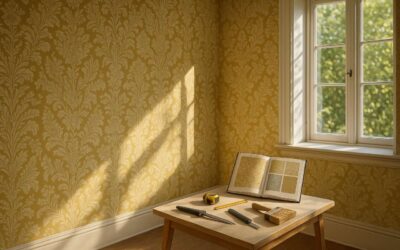 La méthode infaillible pour poser du papier peint à motifs sans jamais rater un raccord.