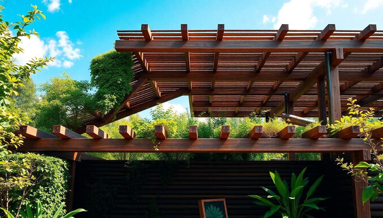 Les diff&eacute;rents types de structures pour un toit de terrasse en bois