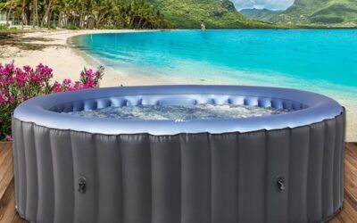 Test : bain à remous gonflable Brast MSpa Bergen, jusqu&rsquo;à 144 jets pour 4 à 8 personnes