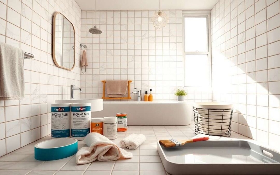 Peinture sur carrelage : rafraîchir sa salle de bain et cuisine facilement