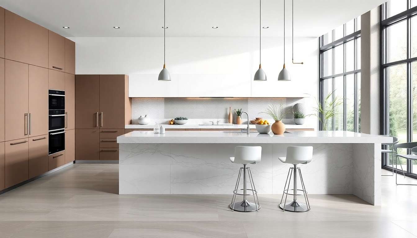 Les mat&eacute;riaux et designs tendance pour un &icirc;lot central