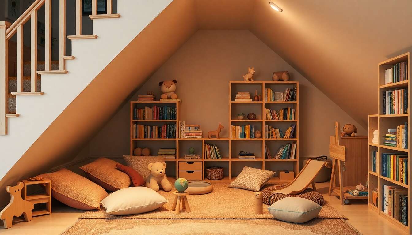 Coin détente ou salle de jeux pour les enfants Coin détente ou salle de jeux pour les enfants