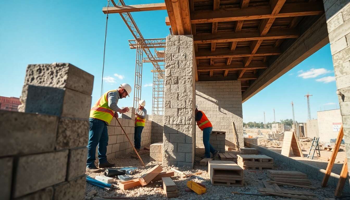 L'importance des parpaings de cha&icirc;nage en construction