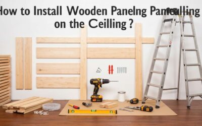 Comment poser du lambris en bois au plafond ?