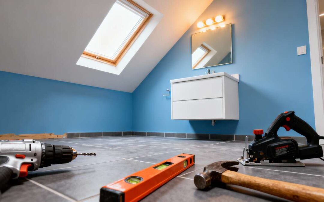 Comment aménager une salle de bains sous pente facilement ?