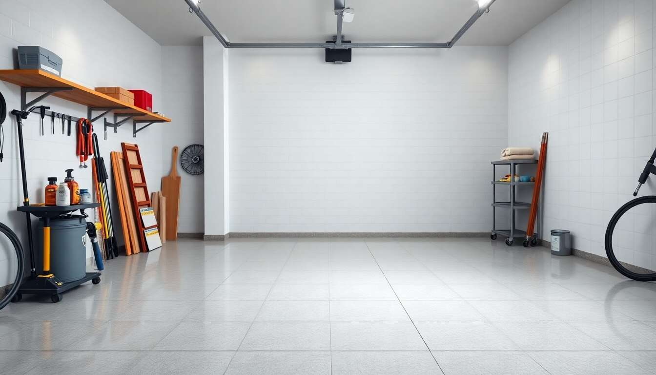 &eacute;tapes cl&eacute;s de la pose de carrelage dans le garage