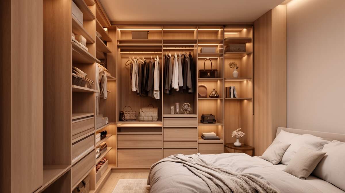 Optimisation d'un placard sur mesure pour chambre parentale