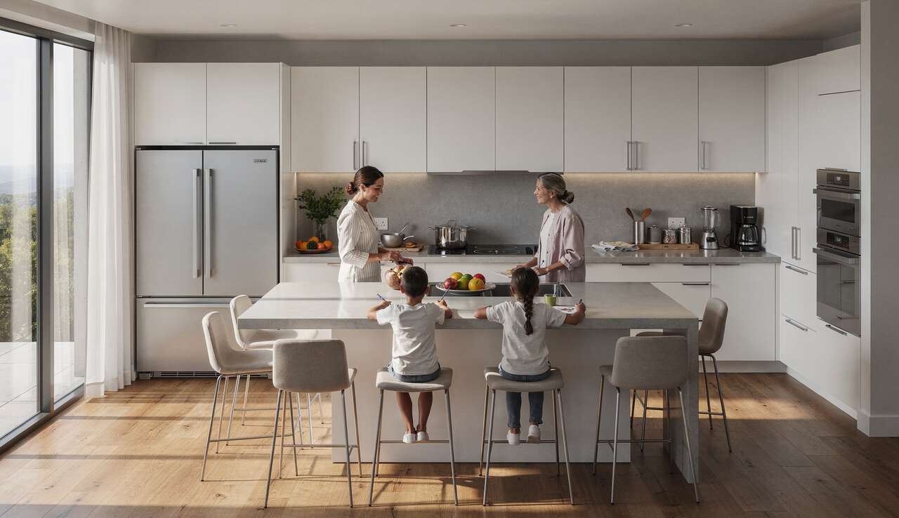 Cuisine ouverte : avantages et inconv&eacute;nients