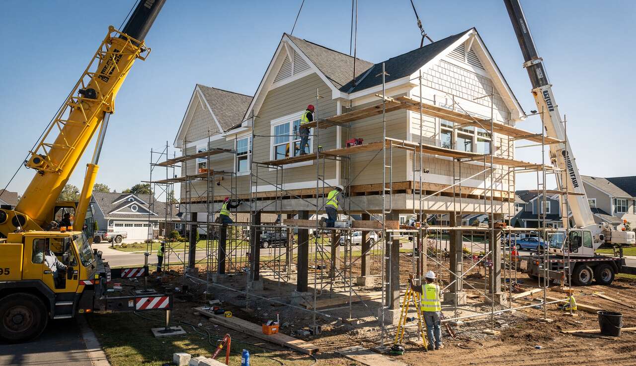 Les &eacute;tapes cl&eacute;s du chantier de sur&eacute;l&eacute;vation