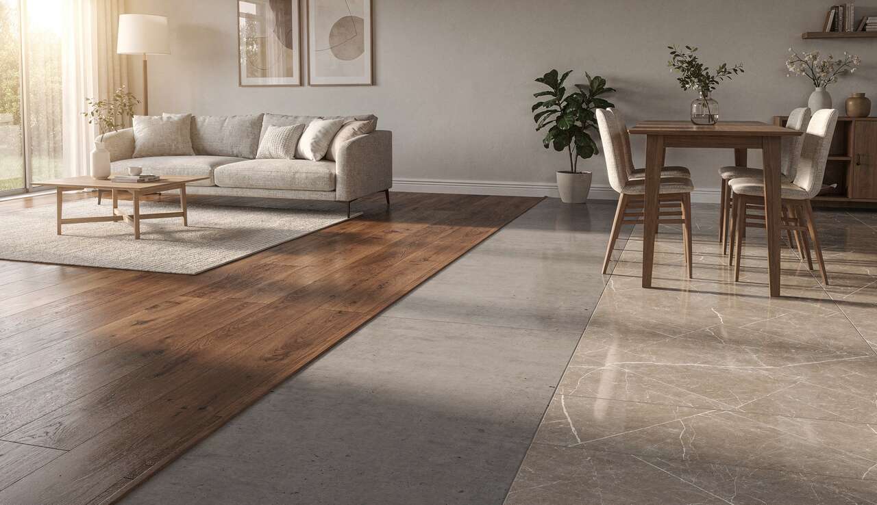 Quel revêtement de sol choisir pour salon et salle à manger ?