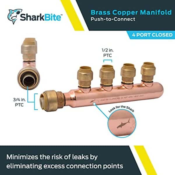 Découvrez notre analyse des collecteurs SharkBite 25555LF avec branches Push-Fit : performance, facilité d'installation et durabilité au rendez-vous pour vos projets de plomberie