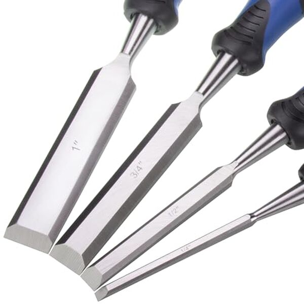 Découvrez notre test complet du lot de 4 ciseaux à bois en acier chrome vanadium. Résistance, durabilité et performance : un choix judicieux pour vos travaux de menuiserie exigeants.