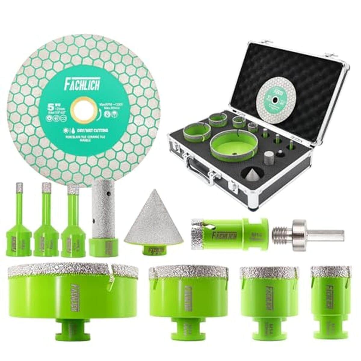 Test de la FACHLICH scie cloche diamantée : 12 pièces pour tous vos travaux de carrelage