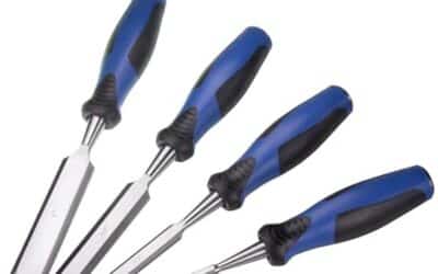 Test des ciseaux à bois : lot de 4 en acier chrome vanadium