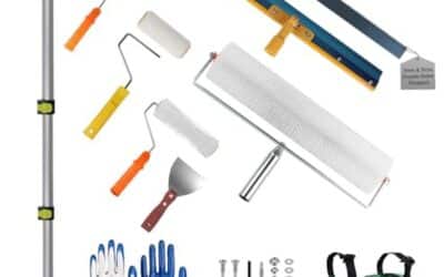 Test du kit d&rsquo;outils de ciment autonivelant Exleco 13 pièces