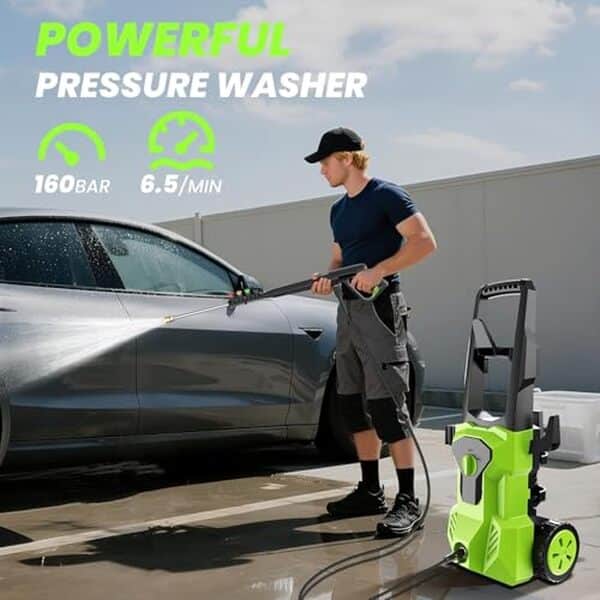 Découvrez l'efficacité du nettoyeur haute pression 2000W dans notre test détaillé : performance, puissance et résultats éprouvés au rendez-vous.