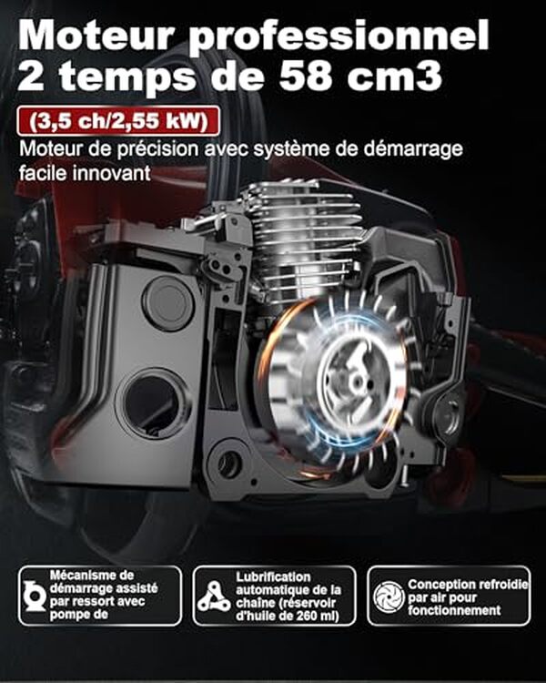 Découvrez l'efficacité de la tronçonneuse thermique LADAMI 58cm³ 3, 5CV : performance, avantages et inconvénients expliqués dans notre test détaillé. Trouvez l'outil parfait pour vos besoins en coupe.