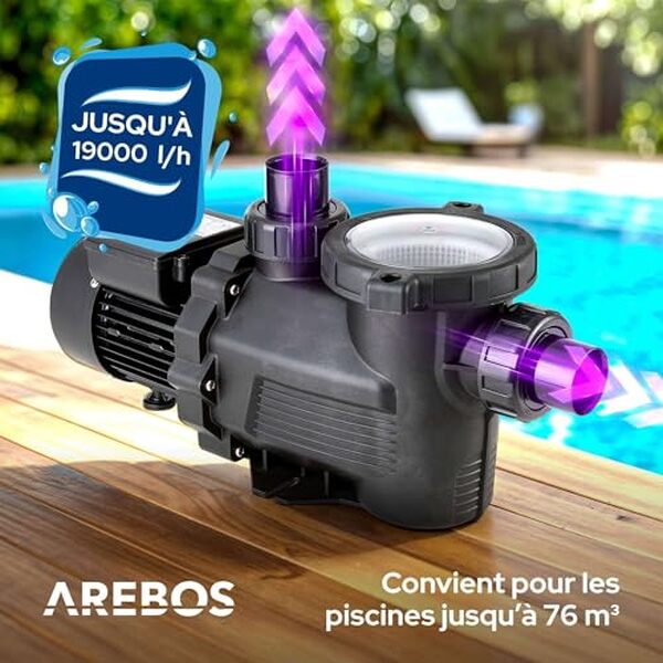 Découvrez les avantages de la pompe piscine Arebos 800 W : performances exceptionnelles, économies d'énergie et efficacité. Meilleur choix pour une piscine optimale.