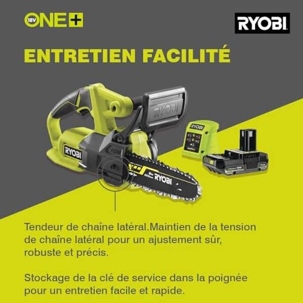 Découvrez notre test complet de la tronçonneuse sans fil Ryobi ONE+ RY18CS20A-125 : une alliée puissante et pratique pour vos travaux de jardinage, offrant une liberté de mouvement sans pareil.