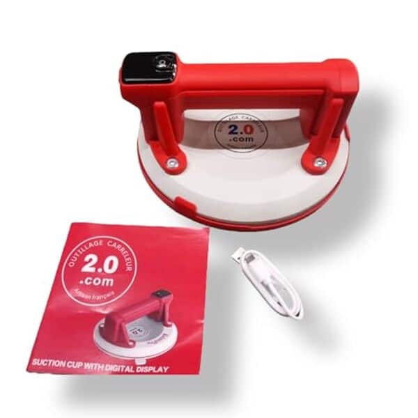 Explorez notre test complet de la ventouse numérique blanche Ø 20 cm, capable de soulever jusqu'à 150 kg. Efficacité et innovation à portée de main.