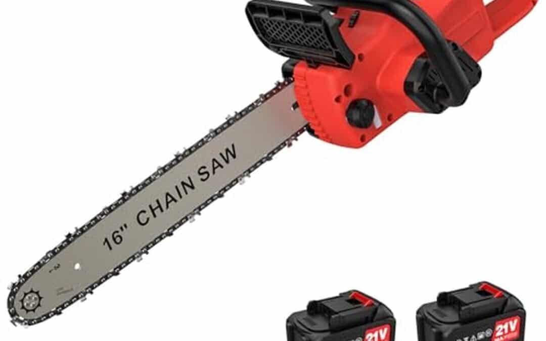 Test de la tronçonneuse sans fil 21V avec lubrification automatique et 2 batteries
